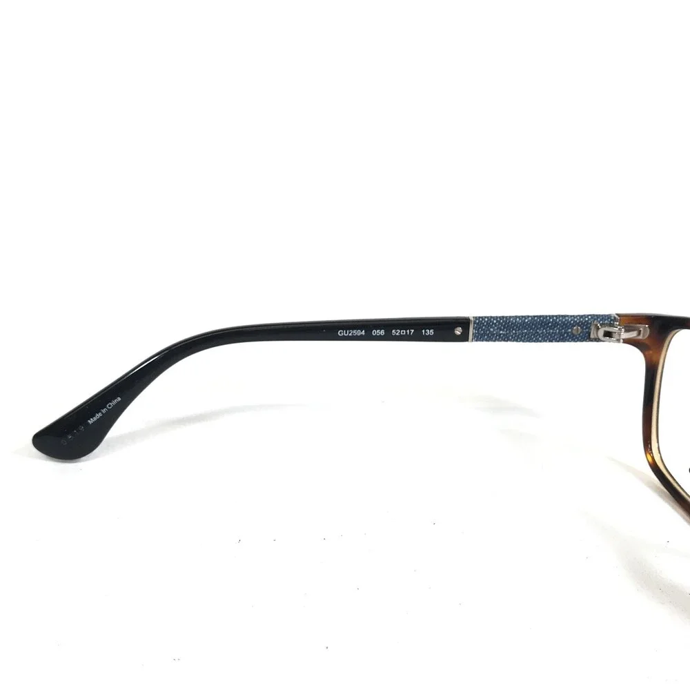 Guess Eyeglasses Frames GU2594 056 Blue Denim Brown Tortoise Cat Eye 52-17-135